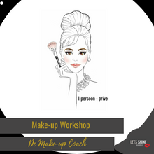 Load image into Gallery viewer, Een prive make-up workshop waarin je leert opmaken, welke kleuren passen er bij je ogen. Welke foundation is de juist? in de winkel in Naaldwijk, Westland, Rotterdam Zuid Holland