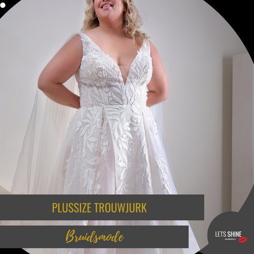 Bridalstar plussize trouwjurk voor bruiden met een maatje meer en curvy maat 48-50 Naaldwijk Leiden