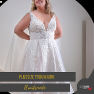Bridalstar plussize trouwjurk voor bruiden met een maatje meer en curvy maat 48-50 Naaldwijk Leiden