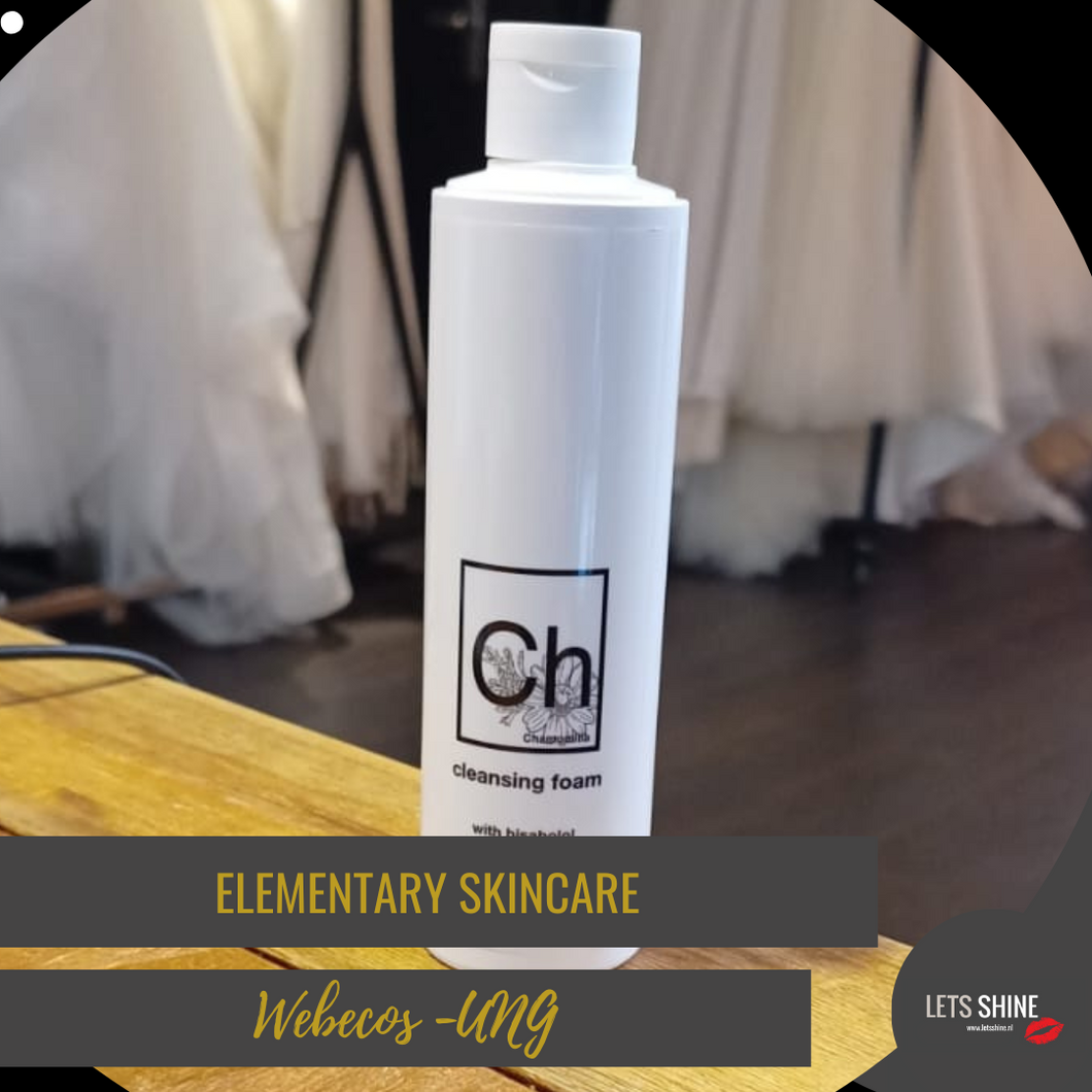 Foam huidreiniging skincare voor de droge gevoelige huid met bisabolol, verfrissend en lichtschuimende cleanser op basis van natuurlijke ingredienten te koop online en in de winkel in Naaldwijk Westland