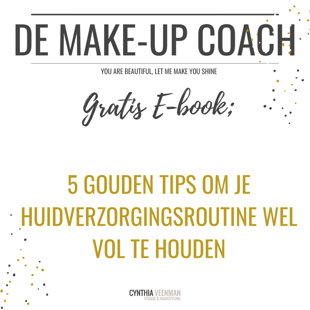 E-BOOK 5 GOUDEN HUIDVERZORGING TIPS  - gratis