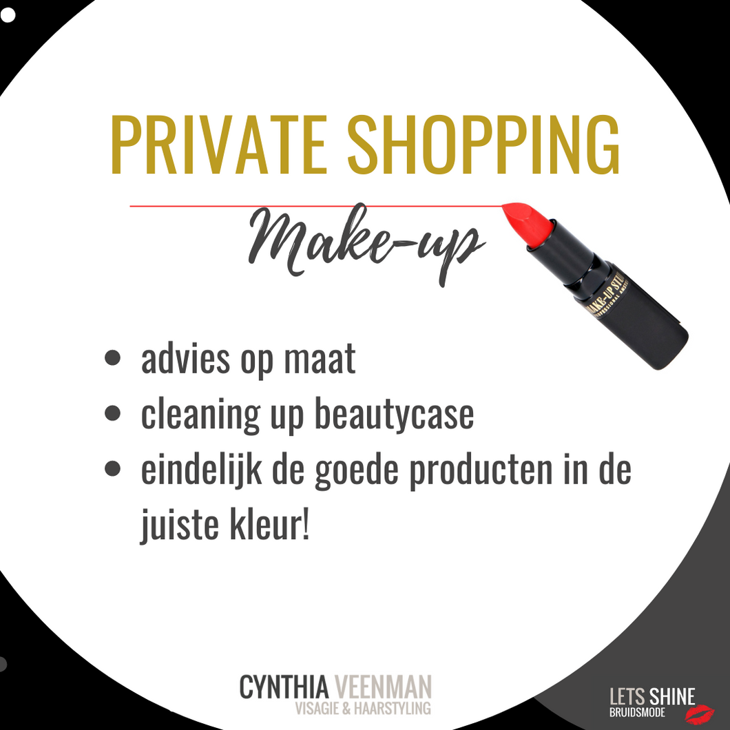 MAKE-UP PRIVATE SHOPPING - make-up studio prive afspraak