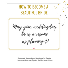 Load image into Gallery viewer, HOW TO BECOME A BEAUTIFUL BRIDE - Het Werkboek
